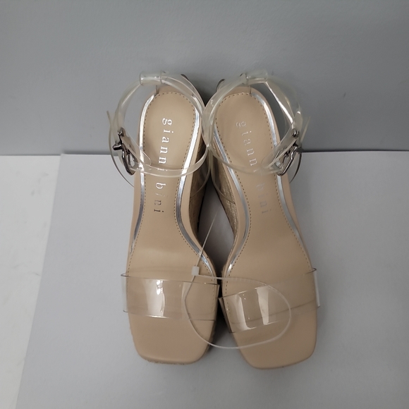 Gianni Bini Safina Three Clear Platform Espadrille Wedges - Picture 7 of 12
